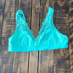 Mint Lace Triangle Bra